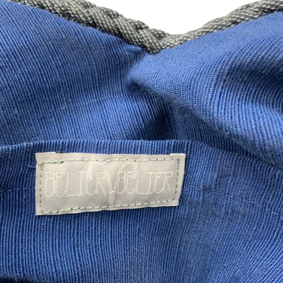 Belier Belier Shoulder Bag Purse Blue Crochet Woven Chain Bohemian Spring Summer - Picture 3 of 12